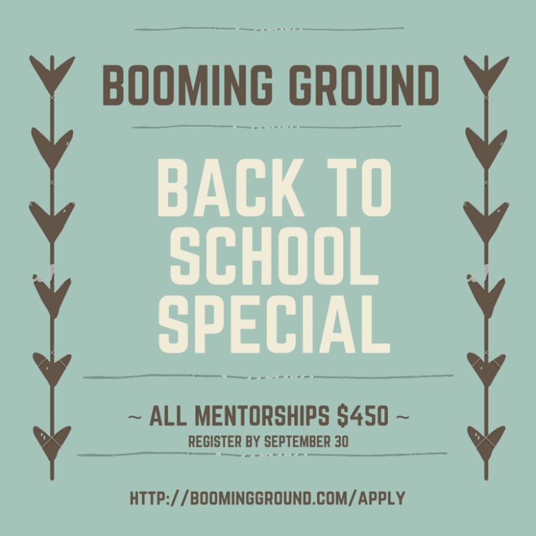 Booming Ground Back To School Special